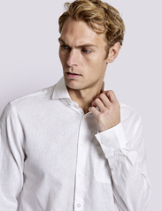 Bruun & Stengade - BS Ferrol Casual Slim Fit Shirt - leinenhemden - white - 5