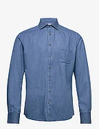 BS Vitoria Casual Slim Fit Shirt - BLUE