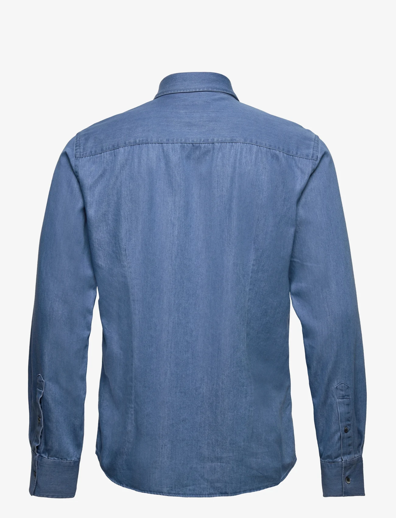 Bruun & Stengade - BS Vitoria Casual Slim Fit Shirt - farkkupaidat - blue - 1