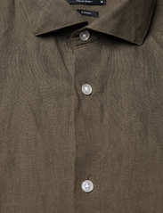 Bruun & Stengade - BS Taishi Casual Modern Fit Shirt - koszule lniane - army - 2