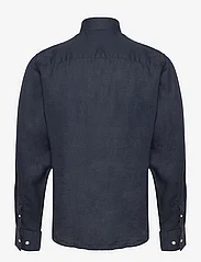 Bruun & Stengade - BS Taishi Casual Modern Fit Shirt - linneskjortor - navy - 1
