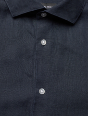 Bruun & Stengade - BS Taishi Casual Modern Fit Shirt - hørskjorter - navy - 2