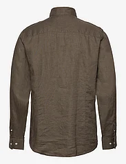 Bruun & Stengade - BS Bilbao Casual Modern Fit Shirt - pellavakauluspaidat - army - 1