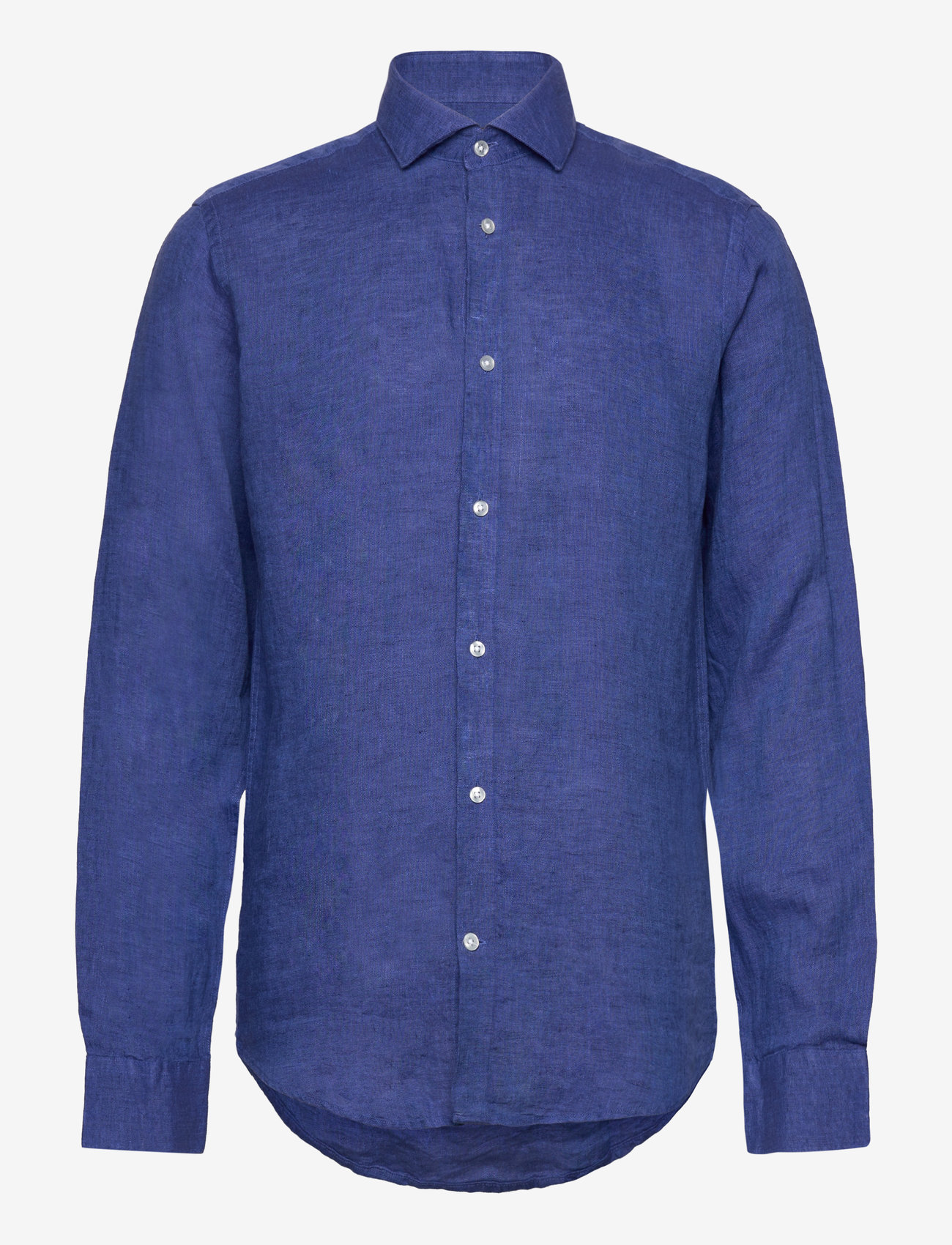 Bruun & Stengade - BS Bilbao Casual Modern Fit Shirt - linneskjortor - blue - 0