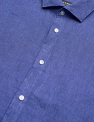 Bruun & Stengade - BS Bilbao Casual Modern Fit Shirt - pellavakauluspaidat - blue - 3