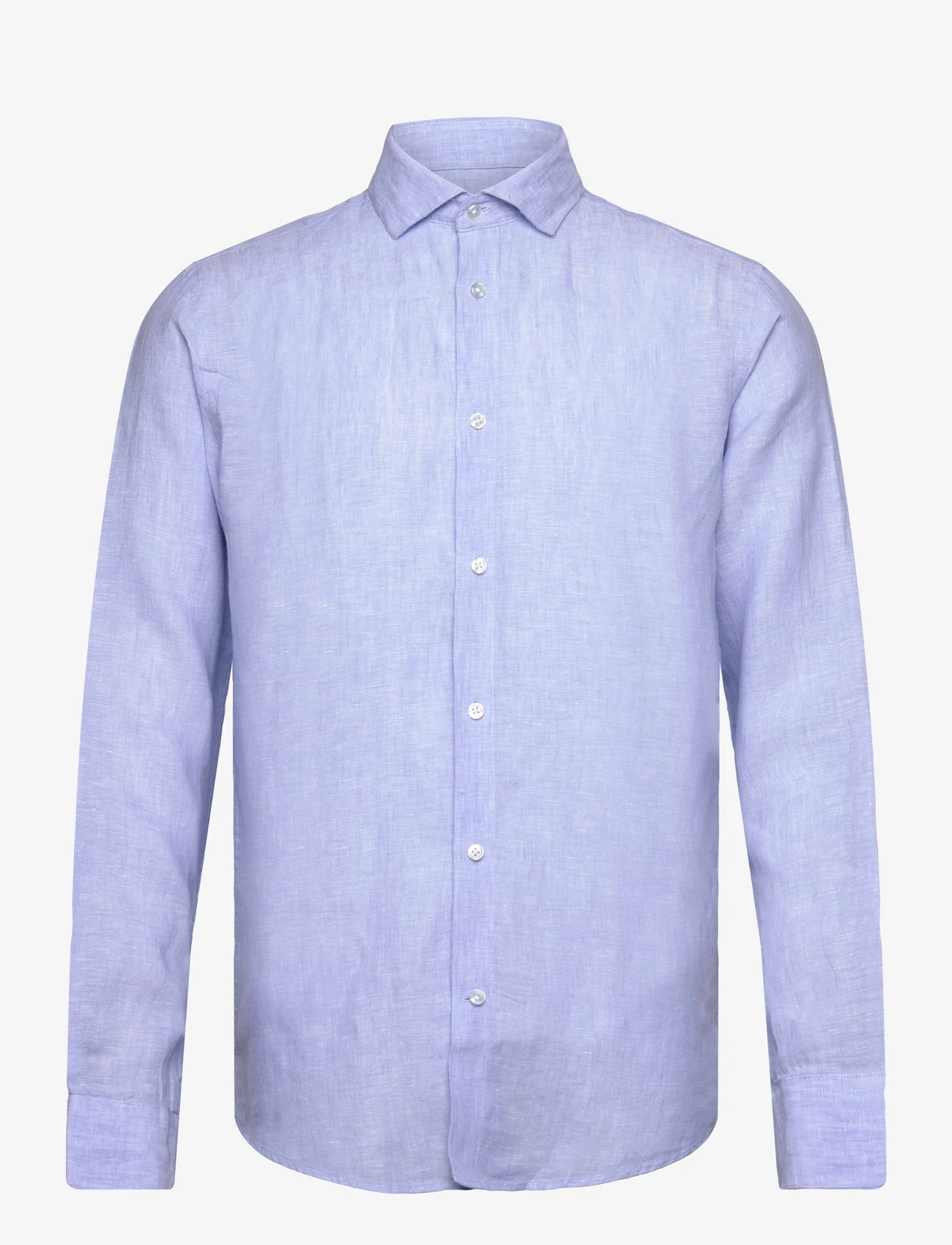 Bruun & Stengade - BS Bilbao Casual Modern Fit Shirt - linneskjortor - light blue - 0