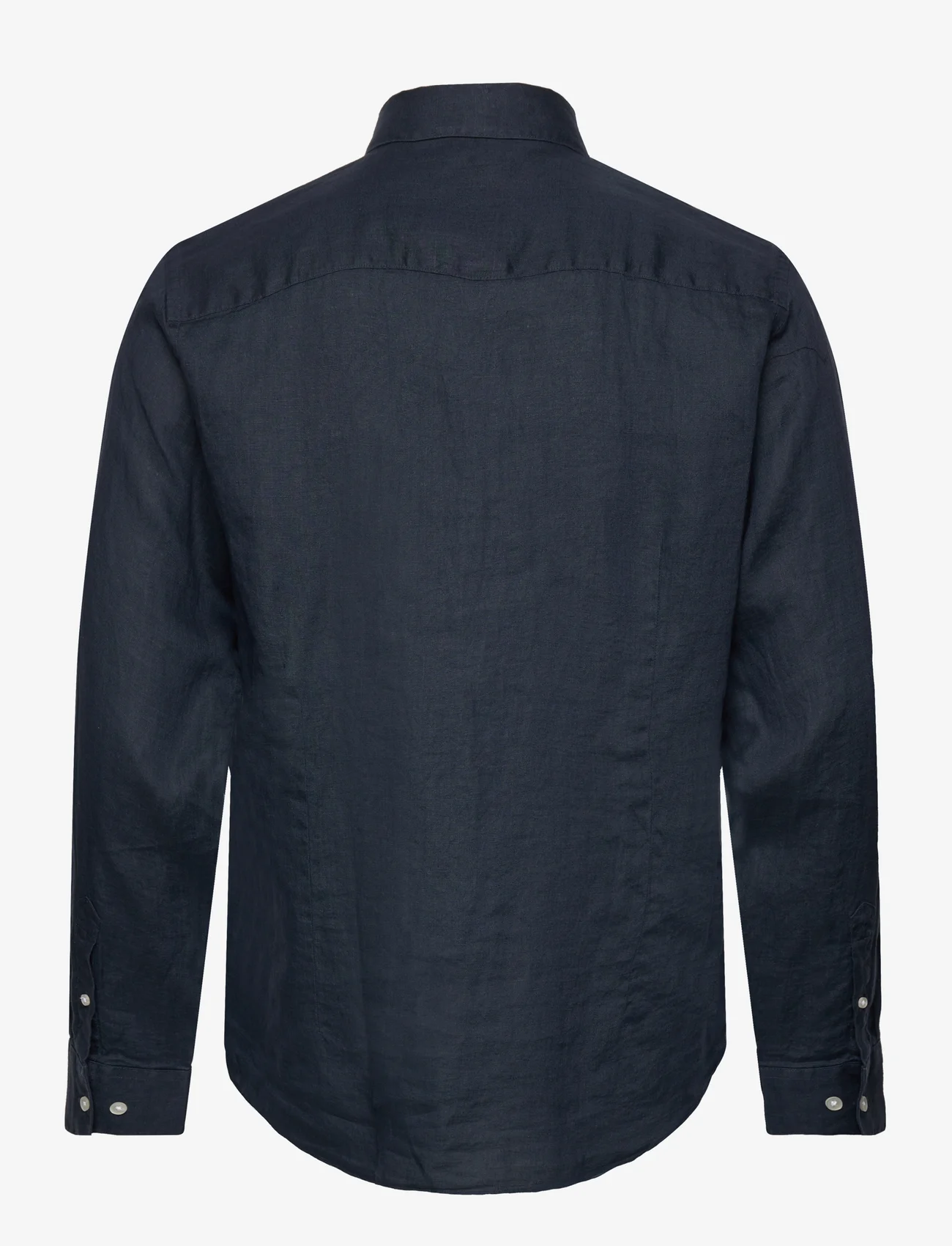 Bruun & Stengade - BS Bilbao Casual Modern Fit Shirt - linen shirts - navy - 1