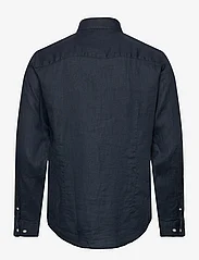 Bruun & Stengade - BS Bilbao Casual Modern Fit Shirt - linen shirts - navy - 1