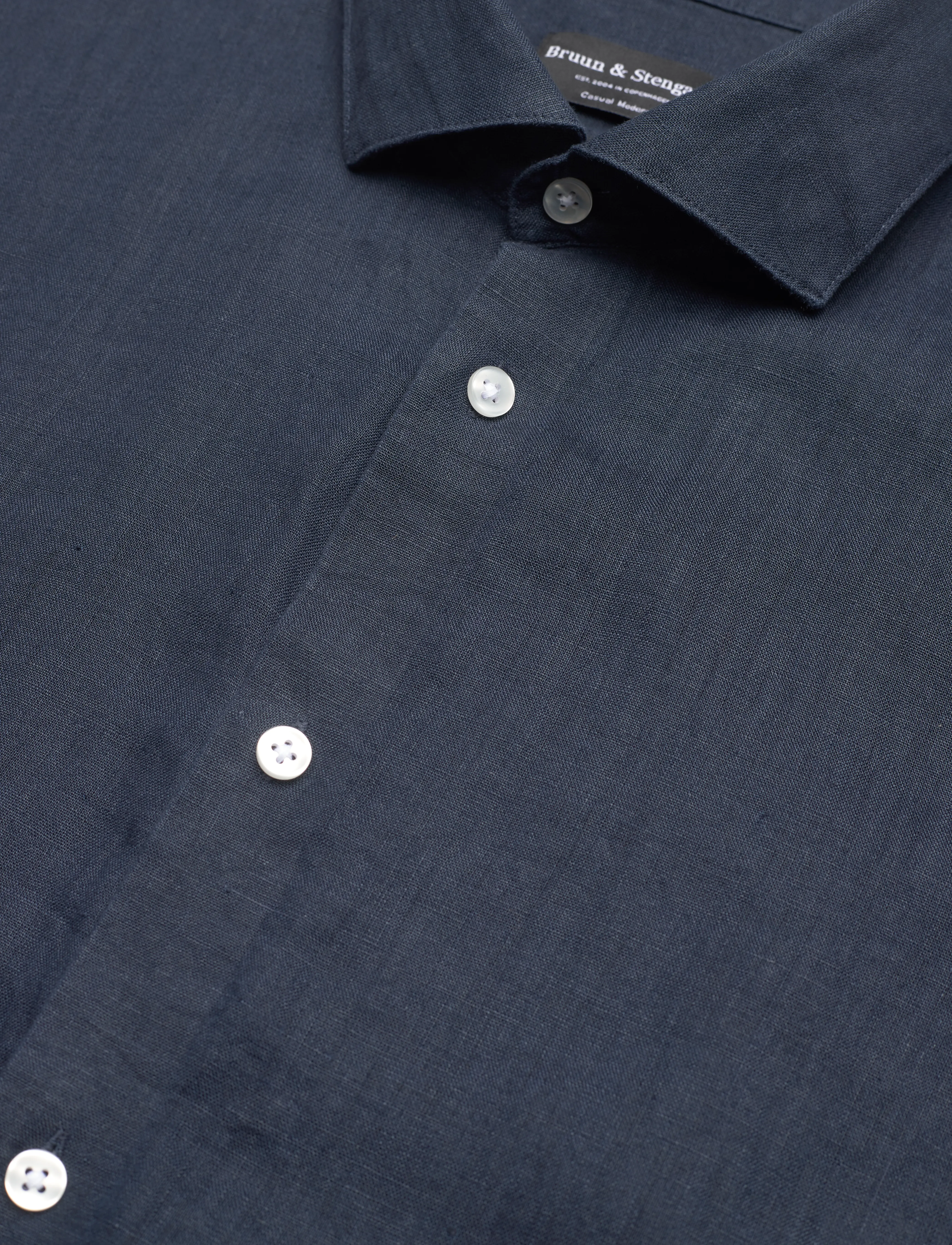 Bruun & Stengade - BS Bilbao Casual Modern Fit Shirt - navy - 3