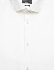 Bruun & Stengade - BS Bilbao Casual Modern Fit Shirt - pellavakauluspaidat - white - 2