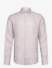 Bruun & Stengade - BS Toledo Casual Modern Fit Shirt - leinenhemden - clay - 0
