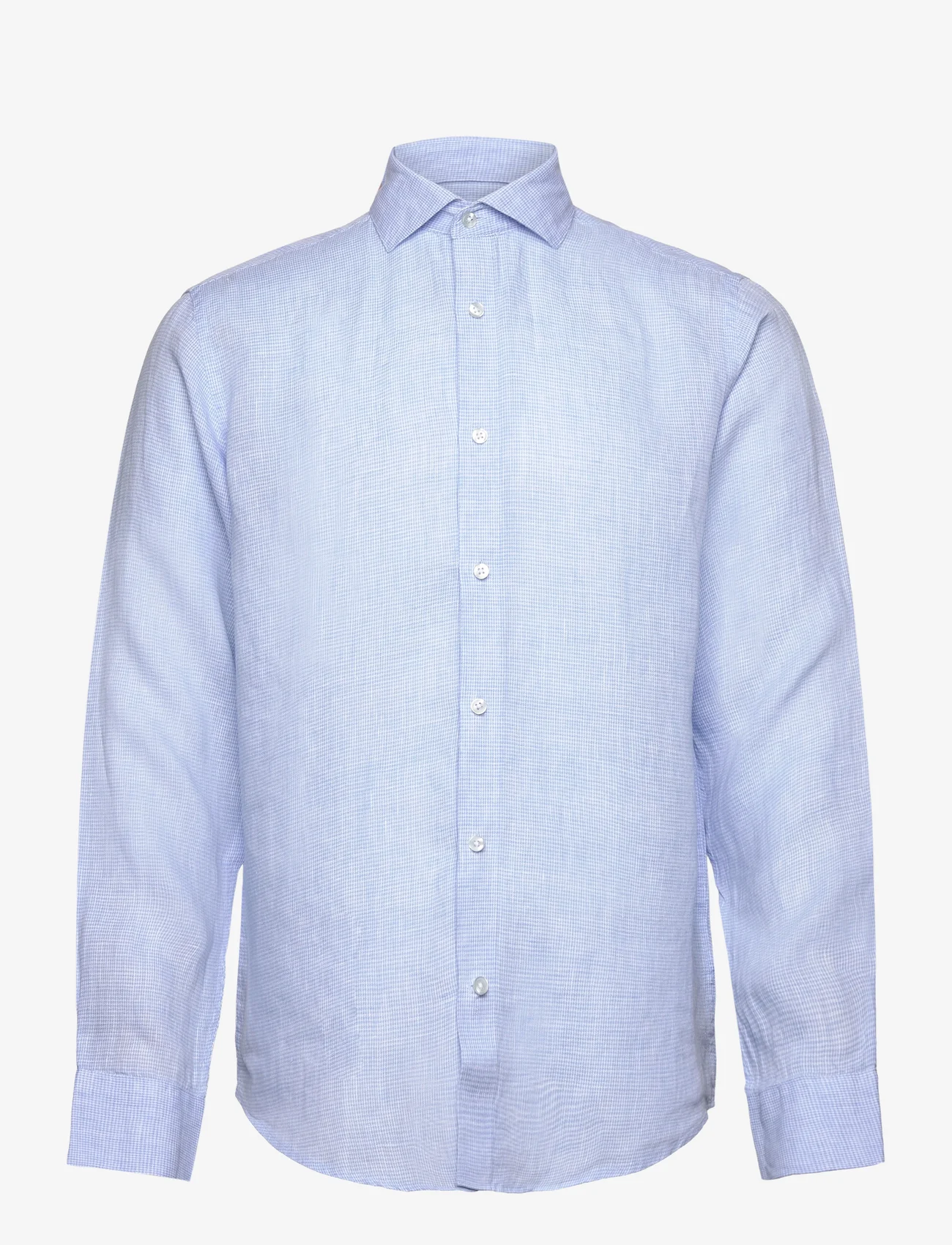 Bruun & Stengade - BS Toledo Casual Modern Fit Shirt - linneskjortor - light blue - 0