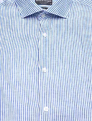 Bruun & Stengade - BS Malaga Casual Modern Fit Shirt - pellavakauluspaidat - blue/white - 2