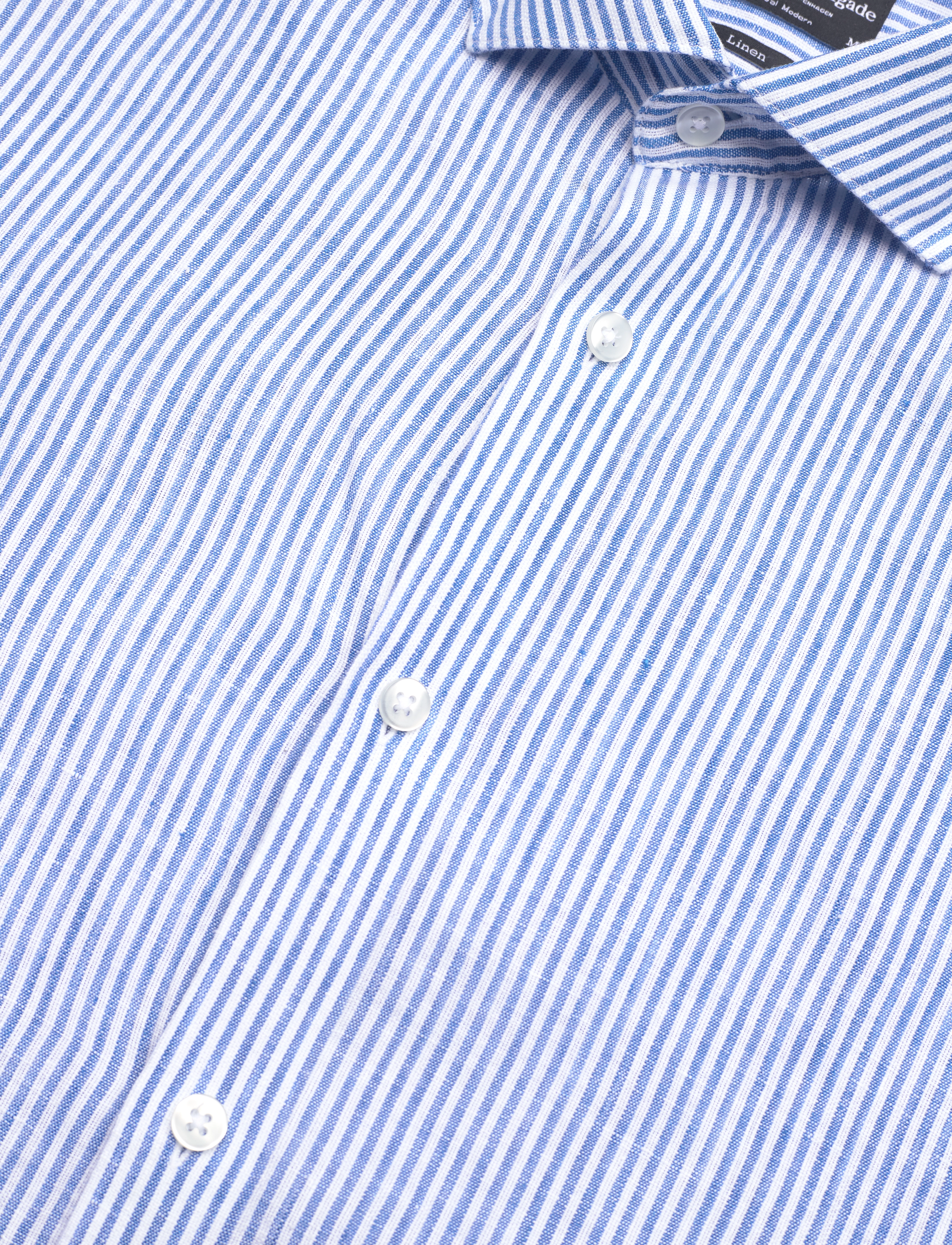 Bruun & Stengade - BS Malaga Casual Modern Fit Shirt - blue/white - 3