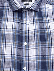 Bruun & Stengade - BS Leganés Casual Modern Fit Shirt - pellavakauluspaidat - blue - 2