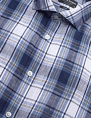 Bruun & Stengade - BS Leganés Casual Modern Fit Shirt - pellavakauluspaidat - blue - 3