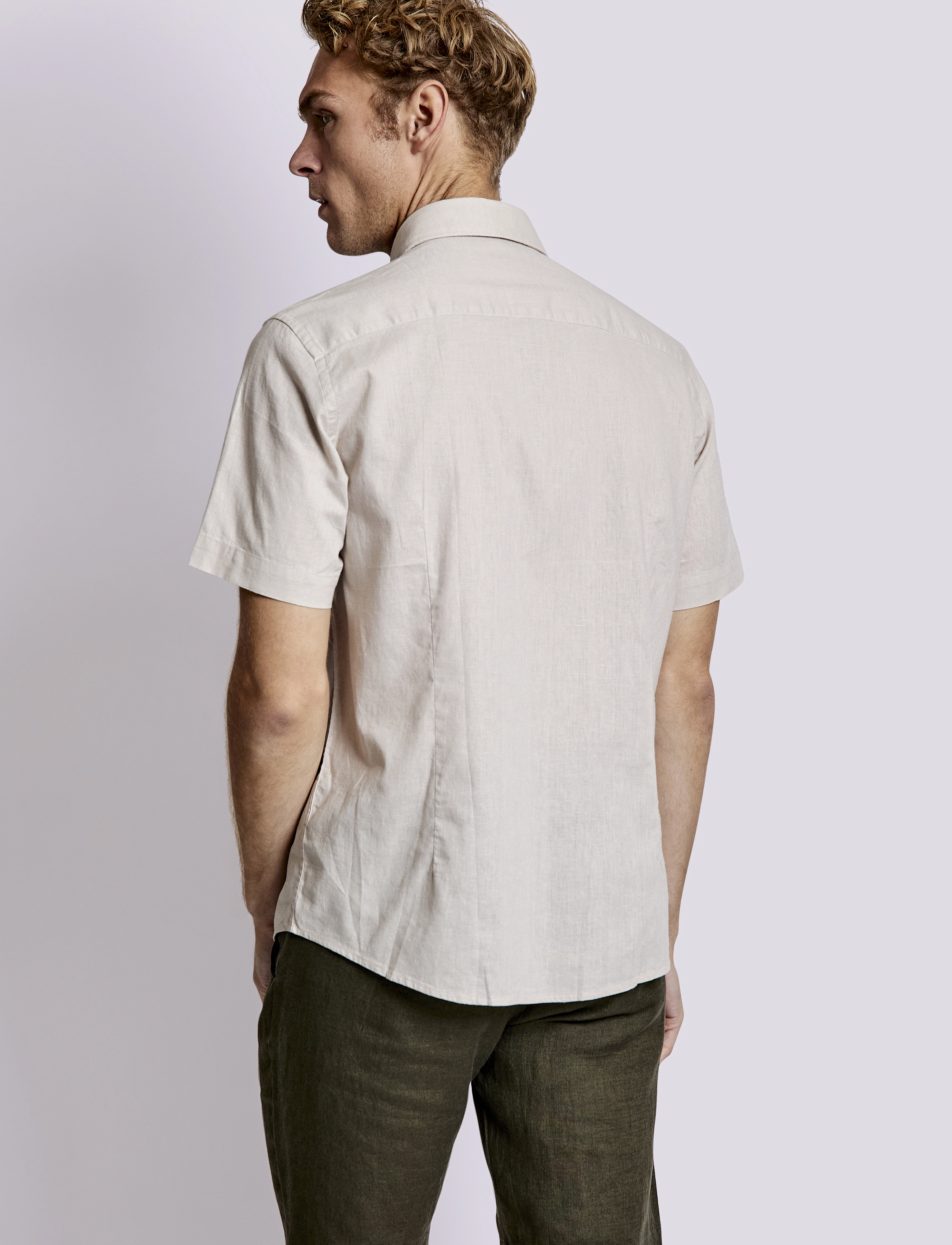 Bruun & Stengade - BS Gandia Casual Modern Fit Shirt - cream - 4