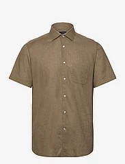 Bruun & Stengade - BS Gandia Casual Modern Fit Shirt - linen shirts - green - 0
