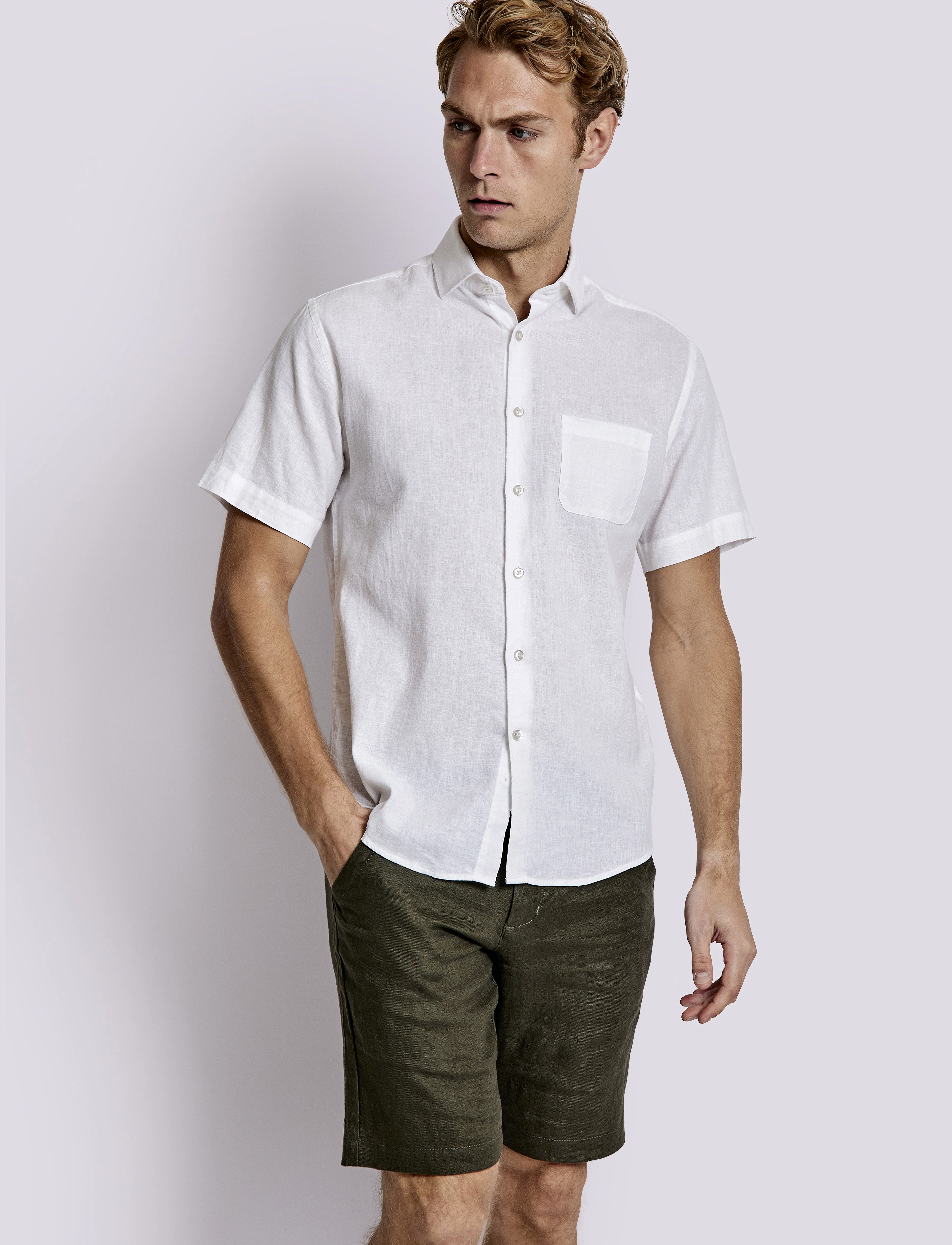 Bruun & Stengade - BS Gandia Casual Modern Fit Shirt - white - 3