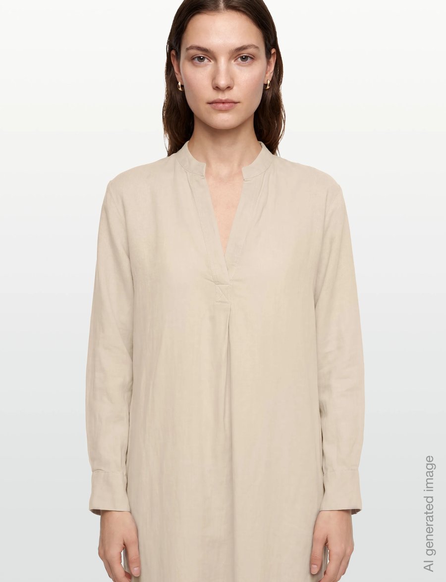 Bruun & Stengade - BS Catalina Dress - maksikleidid - beige - 3