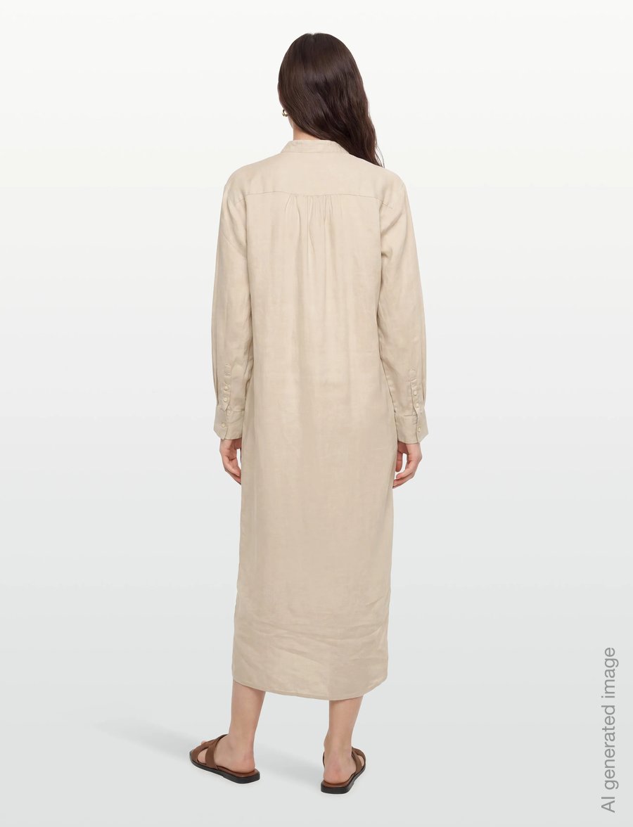 Bruun & Stengade - BS Catalina Dress - maksikleidid - beige - 4