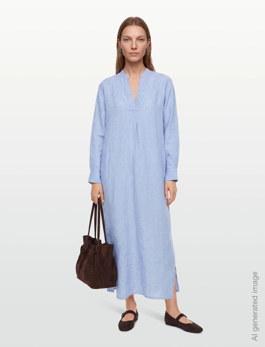Bruun & Stengade - BS Catalina Dress - maksikleidid - light blue - 0