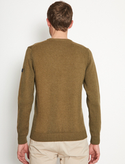 Bruun & Stengade - BS Halfdan Regular Fit Knitwear - knitted round necks - army - 4