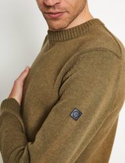 Bruun & Stengade - BS Halfdan Regular Fit Knitwear - knitted round necks - army - 5
