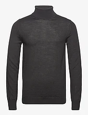 Bruun & Stengade - BS Saturn Regular Fit Knitwear - džemperi ar augstu apkakli - black - 0