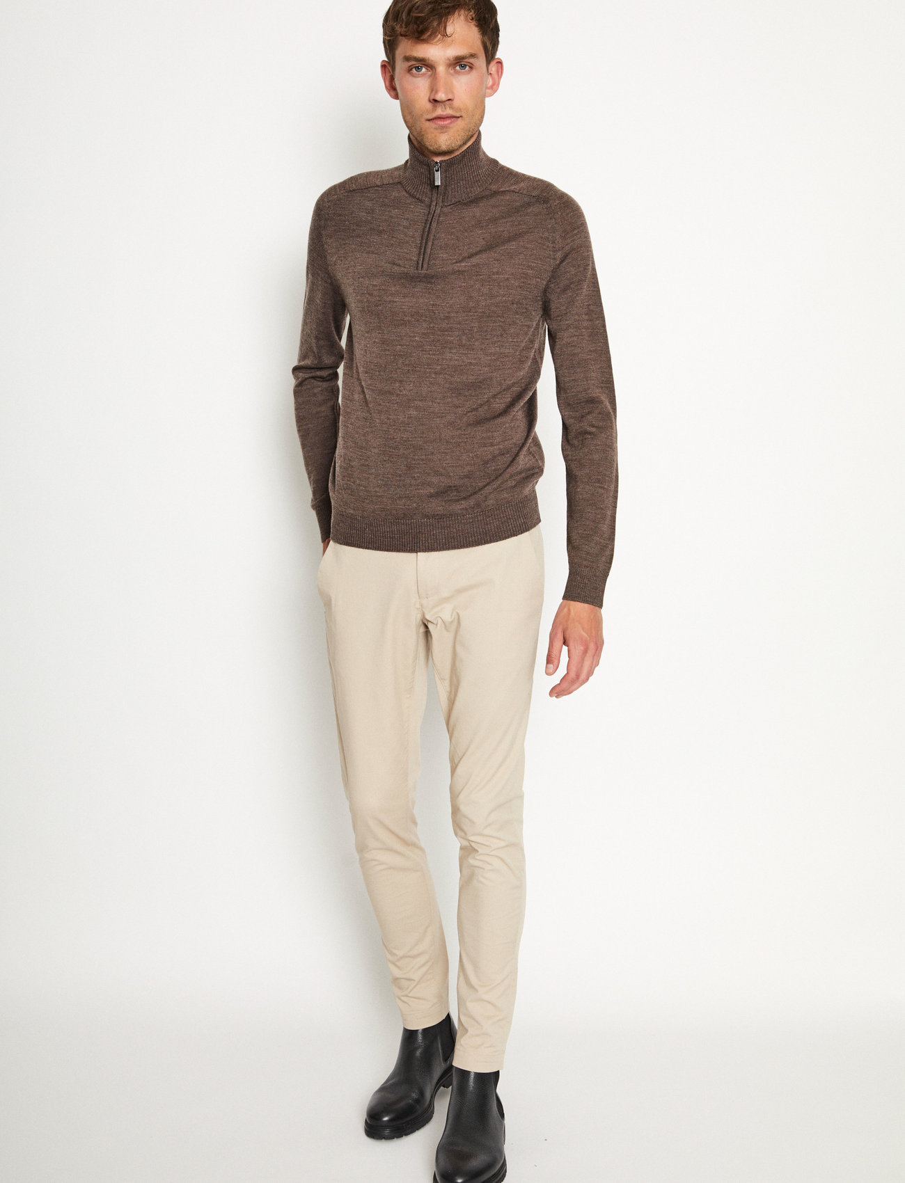 Bruun & Stengade - BS Pelle Regular Fit Knitwear - herren - brown - 1