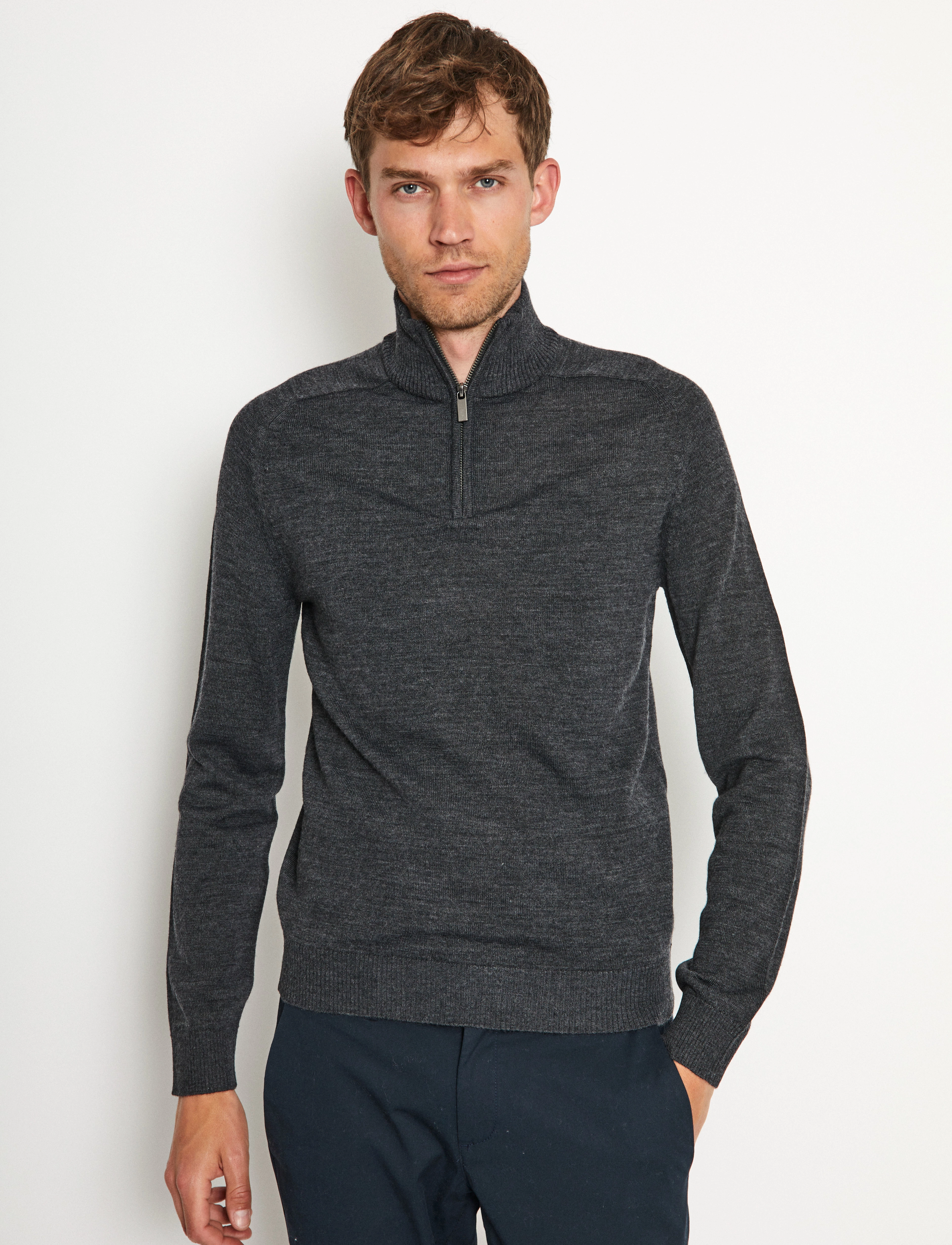 Bruun & Stengade - BS Pelle Regular Fit Knitwear - grey - 3