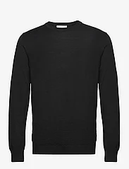 Bruun & Stengade - BS Sanjay Regular Fit Knitwear - strik med rund hals - black - 0
