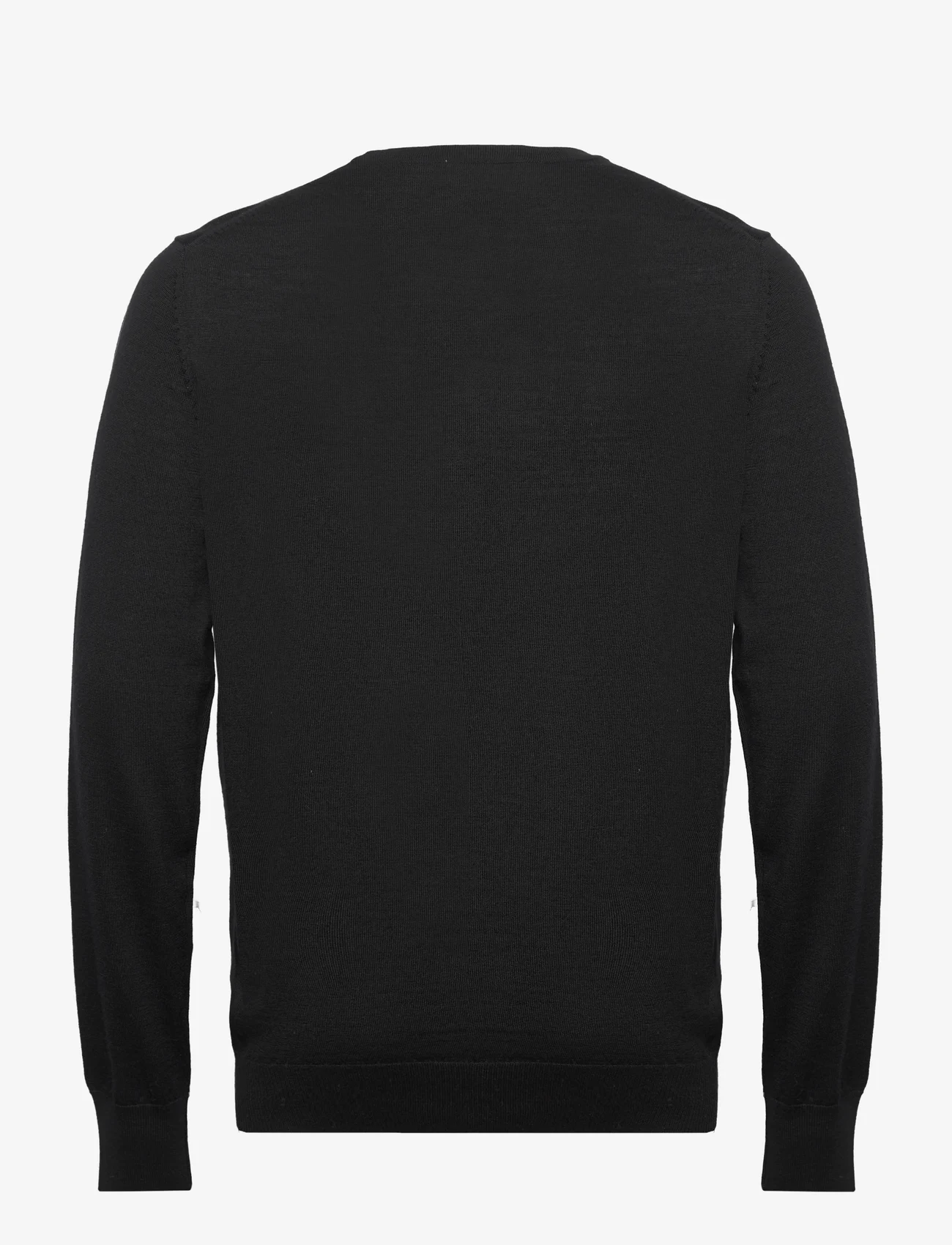 Bruun & Stengade - BS Sanjay Regular Fit Knitwear - adījumi ar apaļu kakla izgriezumu - black - 1