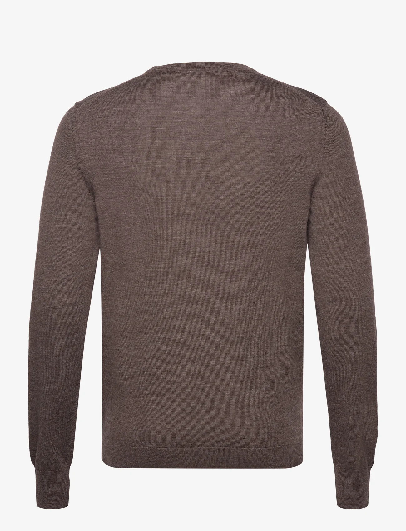 Bruun & Stengade - BS Sanjay Regular Fit Knitwear - megztinis su apvalios formos apykakle - brown - 1