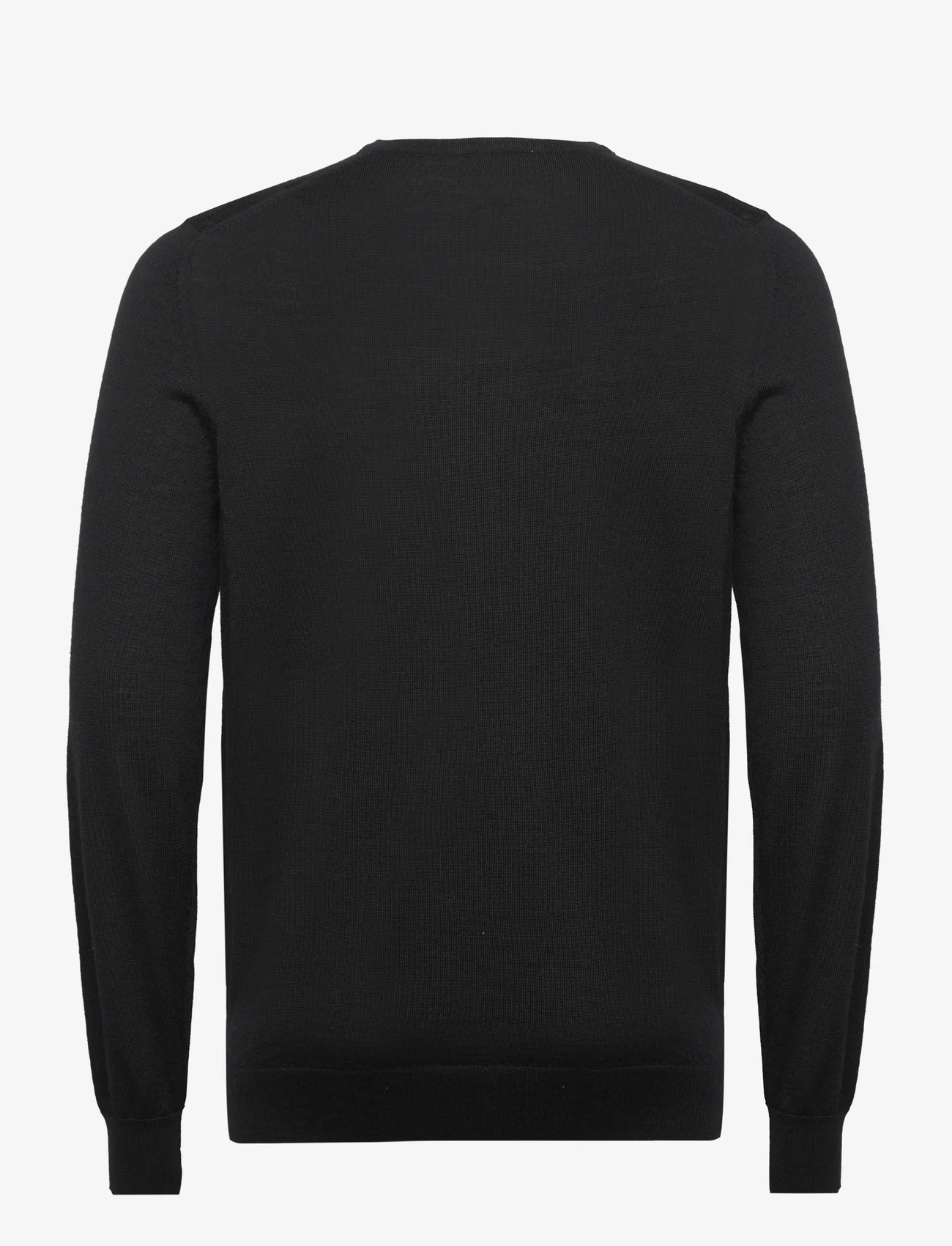Bruun & Stengade - BS Jenkins Regular Fit Knitwear - knitted v-necks - black - 1