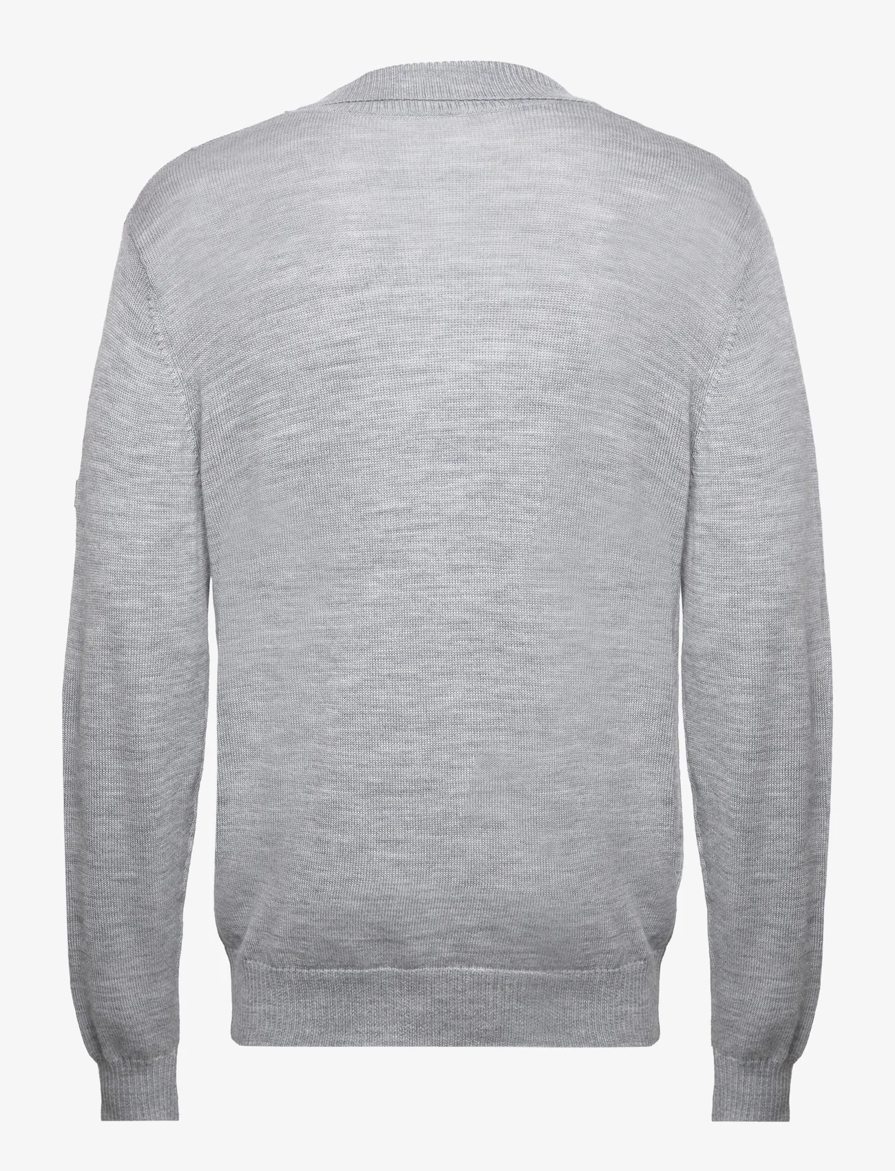 Bruun & Stengade - BS Nohr Regular Fit Knitwear - koftor - light grey - 1