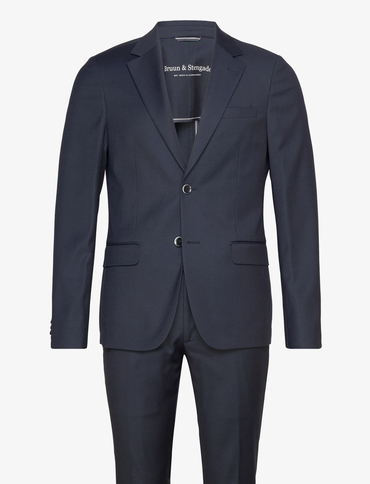 Bruun & Stengade - BS Napa Slim Fit Suit Set - zweireiher anzüge - navy - 0