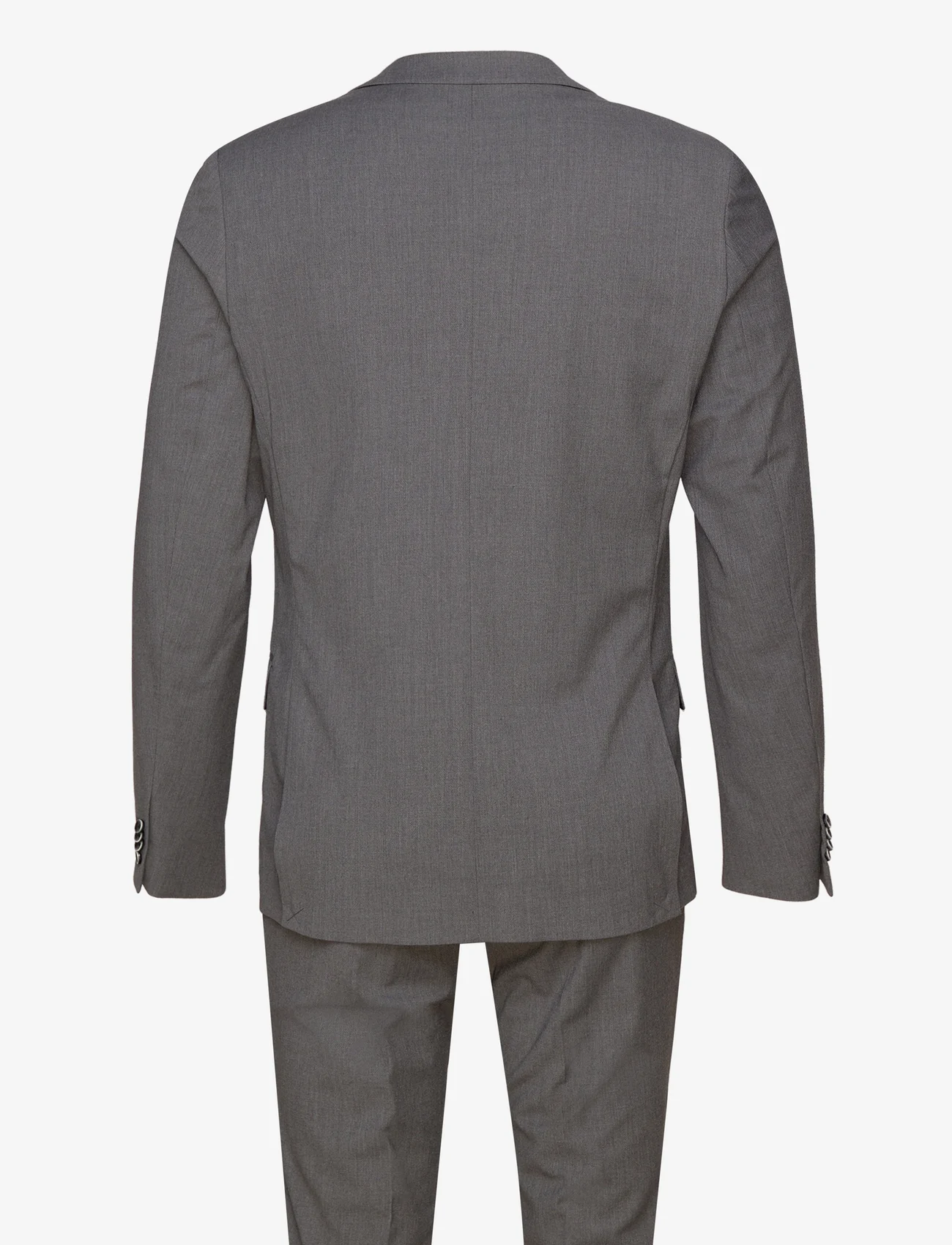 Bruun & Stengade - BS Sonoma Slim Fit Suit Set - double breasted suits - dark grey - 1