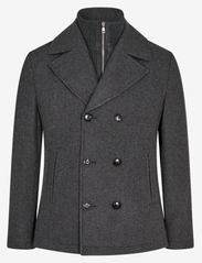 Bruun & Stengade - BS Montana Slim Fit Coat - wool jackets - dark grey - 0