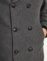 Bruun & Stengade - BS Montana Slim Fit Coat - wool jackets - dark grey - 6