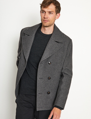 Bruun & Stengade - BS Montana Slim Fit Coat - wool jackets - dark grey - 9