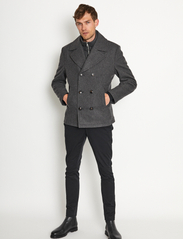Bruun & Stengade - BS Montana Slim Fit Coat - wool jackets - dark grey - 11