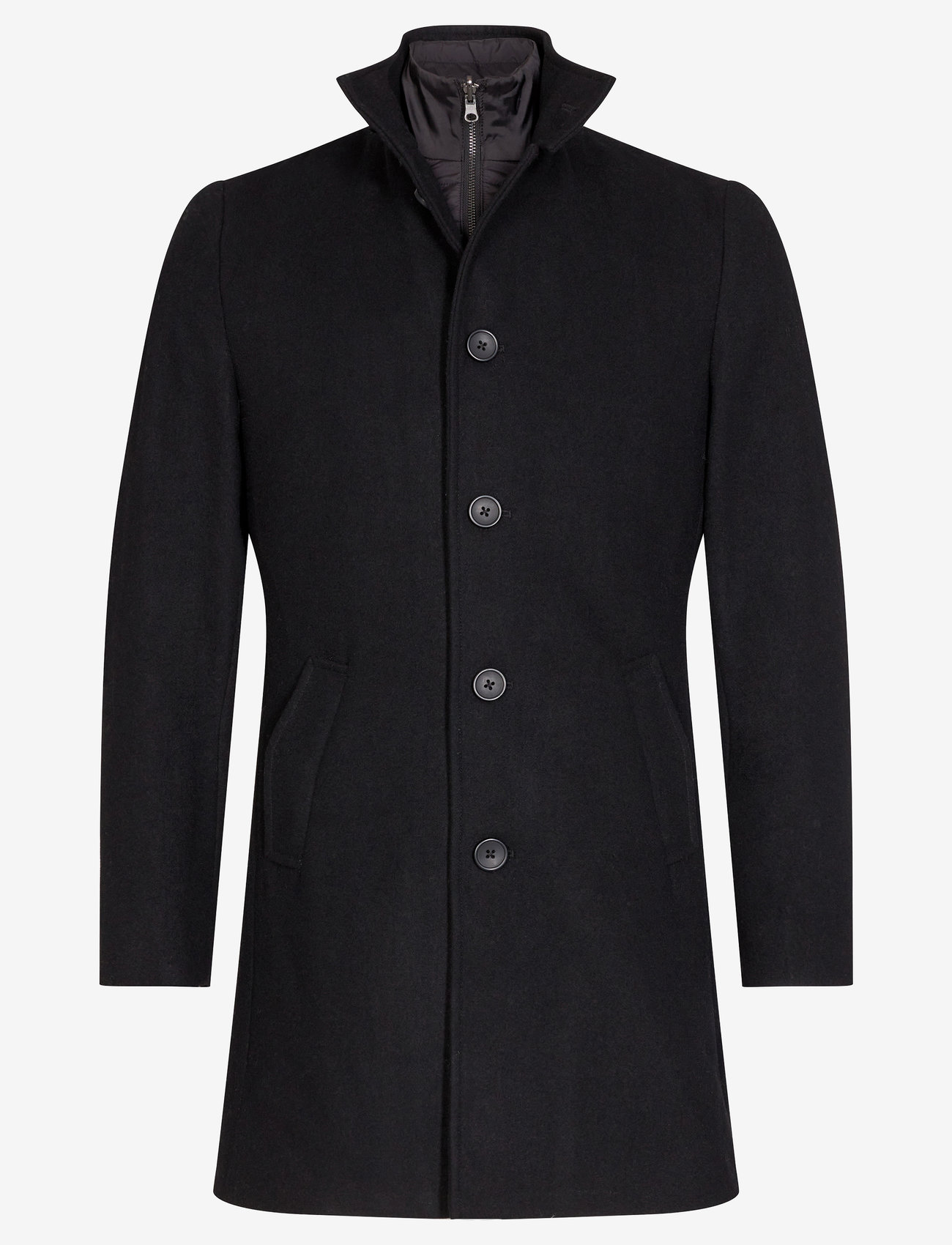 Bruun & Stengade - BS Ontario Slim Fit Coat - ziemas jakas - black - 0