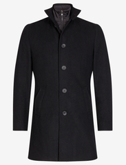 Bruun & Stengade - BS Ontario Slim Fit Coat - winter jackets - black - 0