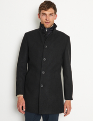 Bruun & Stengade - BS Ontario Slim Fit Coat - winter jackets - black - 1