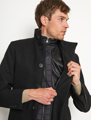 Bruun & Stengade - BS Ontario Slim Fit Coat - winter jackets - black - 5