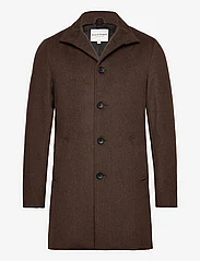 Bruun & Stengade - BS Ontario Slim Fit Coat - winter jackets - brown - 1