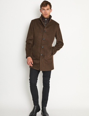 Bruun & Stengade - BS Ontario Slim Fit Coat - winter jackets - brown - 7