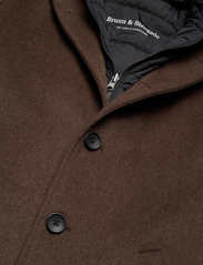 Bruun & Stengade - BS Ontario Slim Fit Coat - vinterjakker - brown - 13