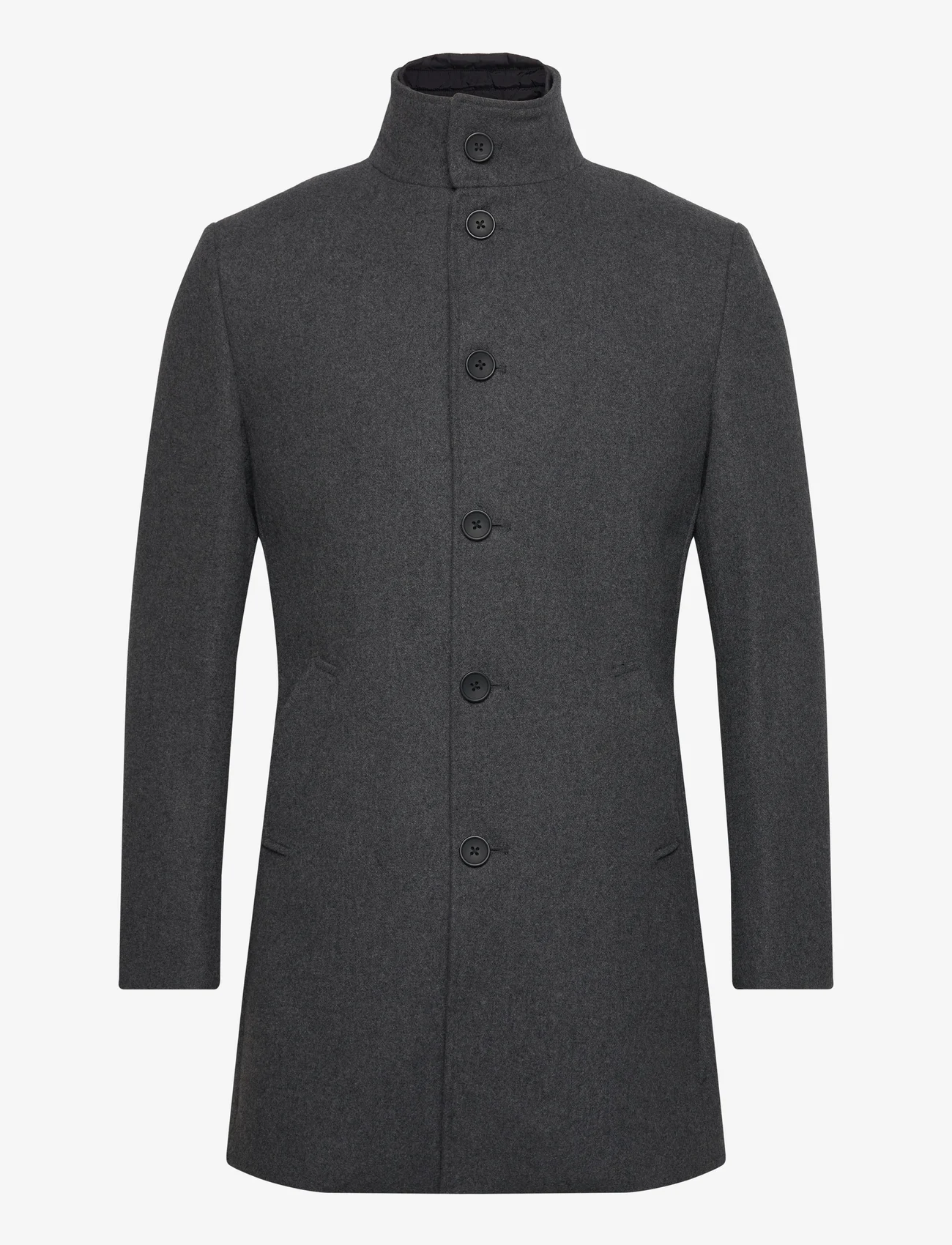 Bruun & Stengade - BS Ontario Slim Fit Coat - ziemas jakas - dark grey - 0